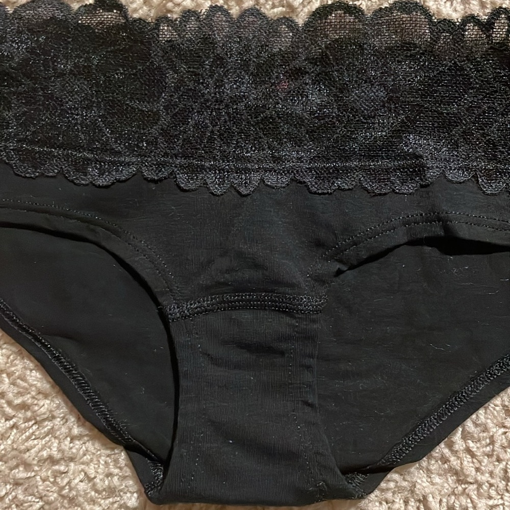NWT PINK Victoria’s Secret Black Lace Extra Low Rise Hipster Panty - Picture 4 of 12